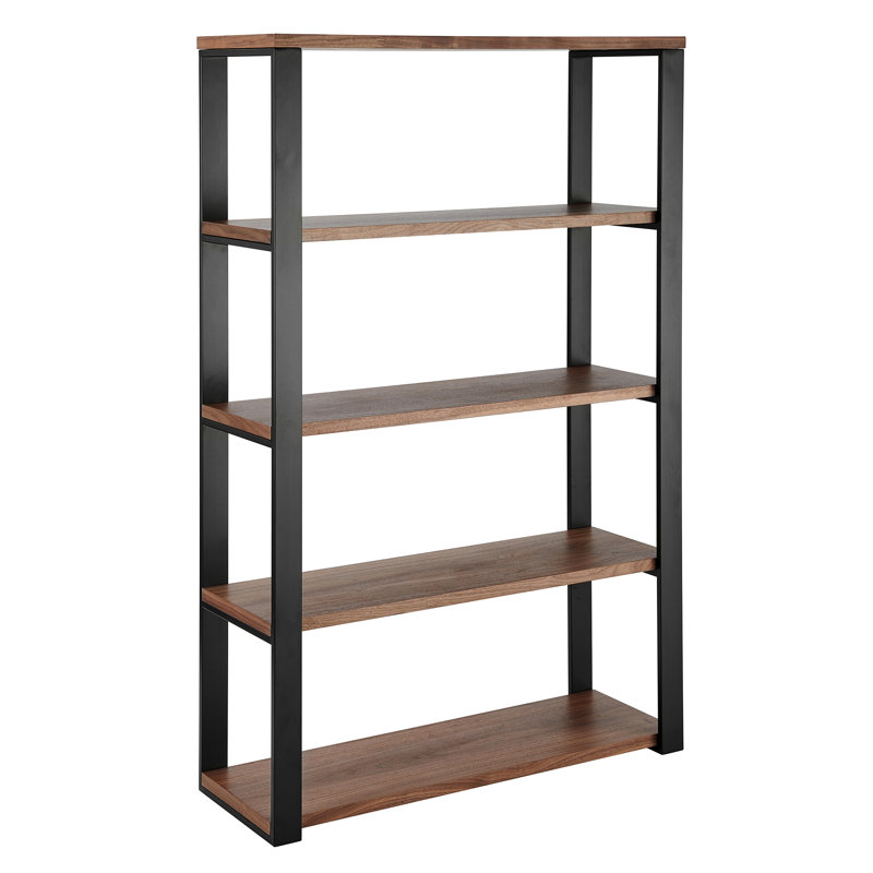 Kenyon Shelving Unit, Black/Walnut
