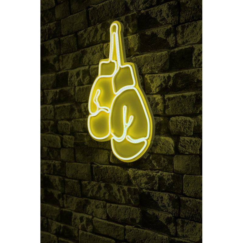 Flexible Waterproof LED Neon Strip Lights, Yellow, 11.0 x 17.3 x 0.8 inches | IP67 Rated, 350 Lumen, 3400K | DC 12V Power Supply, 12V 4A Adaptor | Perfect for Decorative Lighting, Parties & Home Décor