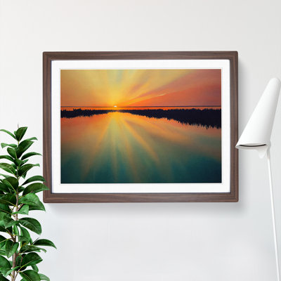 Watercolour Sunrise - Single Picture Frame Print