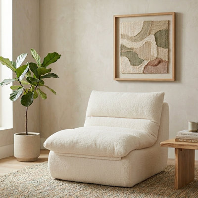 Fauteuil à billes sans cadre en chenille avec coussin amovible, fauteuil de détente en mousse à compression