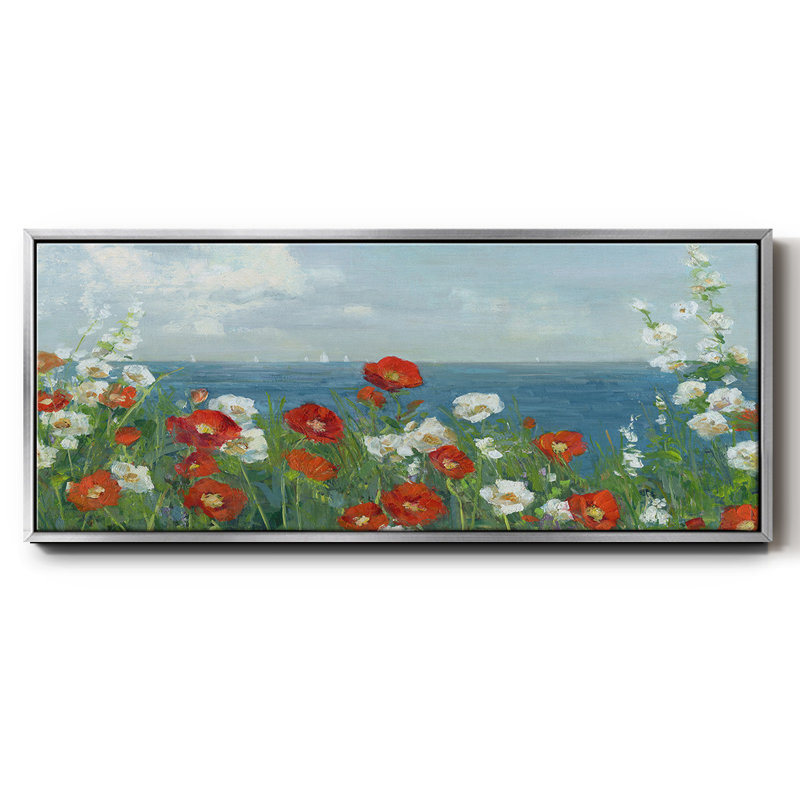 À travers les fleurs - Toile encadrée, H 8 po x l 20 po