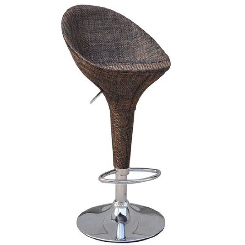 Island Breeze Rattan Wicker Adjustable Swivel Bar Stool - Set of 2