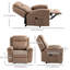 Fauteuil inclinable manuel avec 8 fonctions de massage par vibration et poches latérales-249469063
