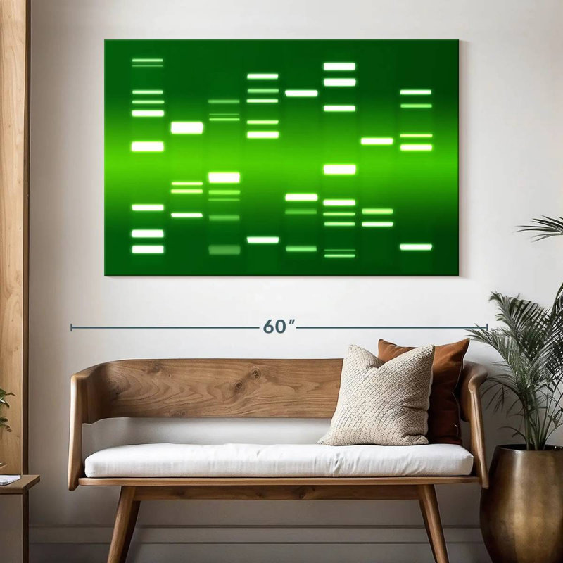 DNA Green, 34" H x 51" W