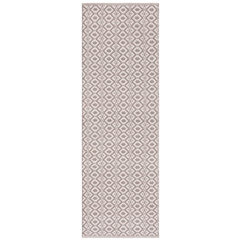 Aliete Hand Woven Cotton Ikat Rug, Runner 2'3" x 11'7"