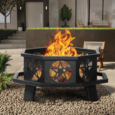Octangon Steel Wood Burning