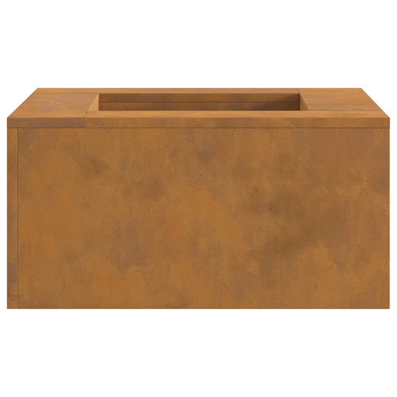 Outdoor Fire Pit, Brown, 30cm H x 60cm W x 60cm D