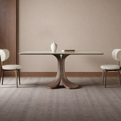 Simple rectangular dining table