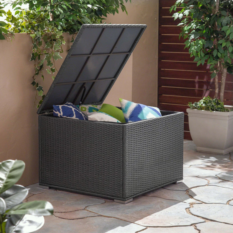 Boîte de rangement extérieure Santa Rosa avec cadre en fer robuste