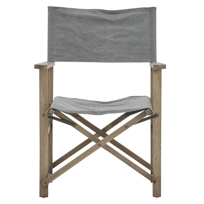 Benedetto 41cm H Solid Wood Folding Armchair in Grey