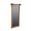 Panneau décoratif en bois brun avec décoration de porte de grange-2009744650