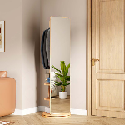 Porte-manteaux avec miroir 360 °