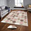 Tapis en polyester de qualité supérieure (5,2 x 7,5 pi), 100% antibactérien, antidérapant, 0,3 po de hauteur | Lavable à la machine, impression numérique 3D, tapis tissé durable | Idéal pour le salon, la chambre à coucher et les espaces repas-401573176