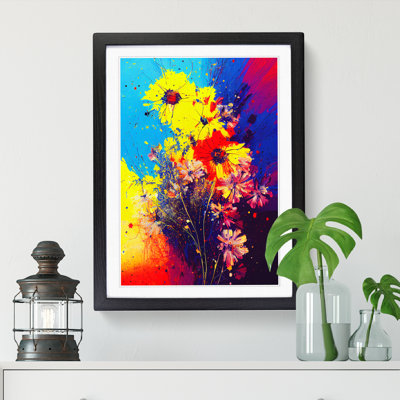 Wildflowers Splatter Vol.2 1 Piece Single Picture Frame Painting