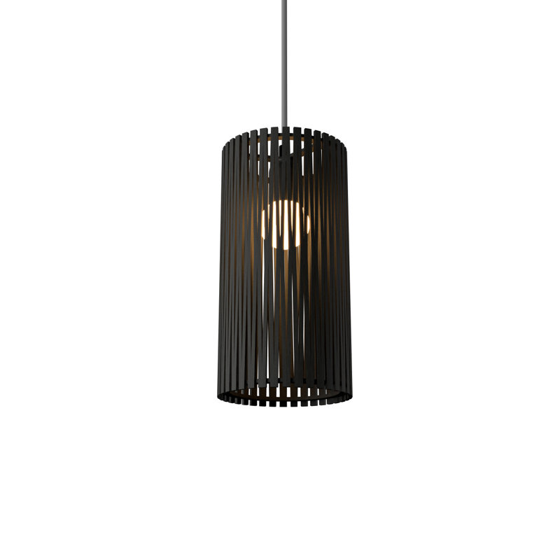 Living Hinges 1 - Light Pendant, Maple, 7.87" H x 5.9" W x 5.9" D