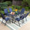 6 - Person Patio Dining Set with Rectangular Table