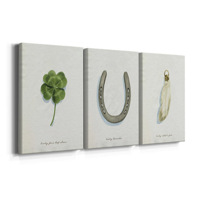 Lucky Charm I  -Custom Wrapped Gallery Canvas - 3 Pieces