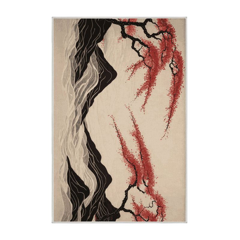 Gentle Sakura Rug, Rectangle 2' x 3'