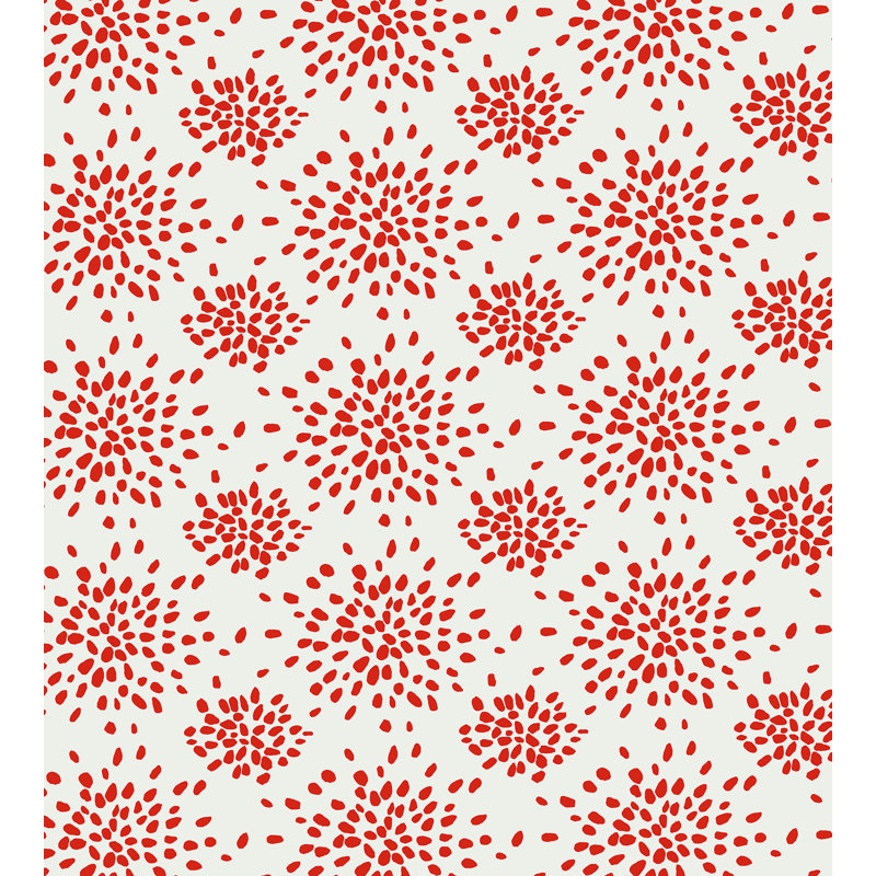 Albert Hadley Wallpaper Roll, Red on White