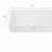 24"x16" White Ceramic Rectangular Vessel Bathroom Sink