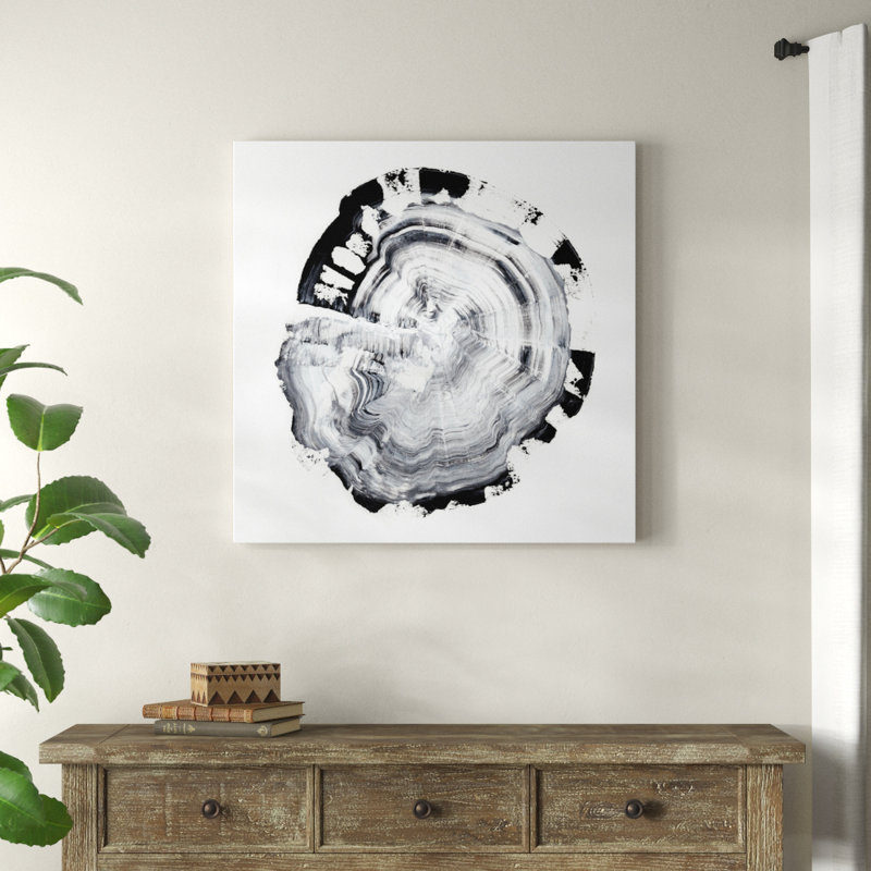 «Tree Ring Abstract III» par Ethan Harper, reproduction d'art sur toile, H 36 po x l 36 po, Toile tendue