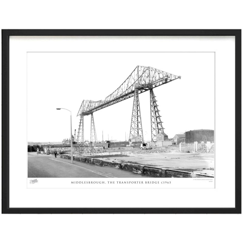 Middlesbrough, The Transporter Bridge C1965 - Single Picture Frame Print, 40cm H x 50cm W x 2.3cm D