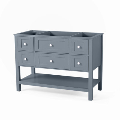 Modern Bathroom Vanity without Sink, 48 Inch
