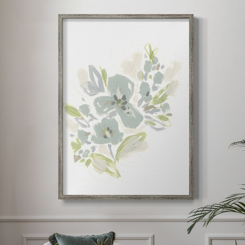 «Seafoam Petals III», reproduction encadrée - bois massif, H 30 po x l 24 po