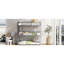 Lit superposé simple en métal, argent - robuste et peu encombrant, mesure, sans sommier, lit superposé facile à construire, solution économique-701601835
