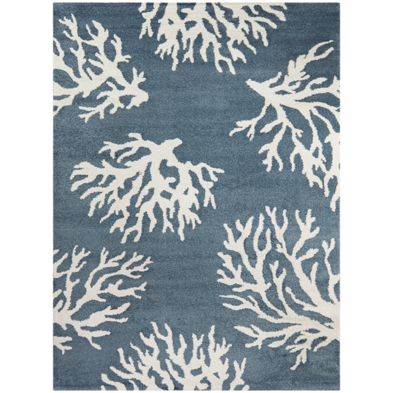 Tapis bleu Boca, Rectangle 8 pi 9 po x 12 pi