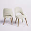Nola Upholstered Dining Side Chairs with Cutout Back Design-55168188