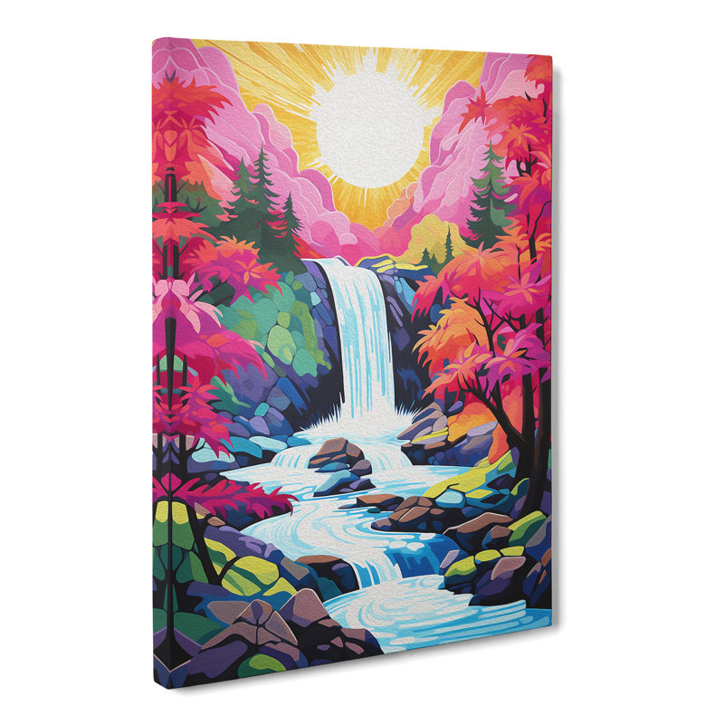 Waterfall Pop - Wrapped Canvas, 50cm H x 35cm W x 3cm D