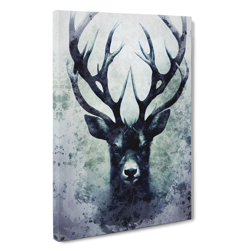 View Of The Stag No.1 - Wrapped Canvas Print, 50cm H x 35cm W x 3cm D