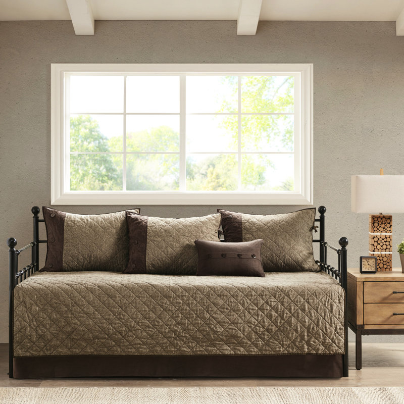 Twin Daybed Ensemble - Brown, , Rustic Interior Diamond
