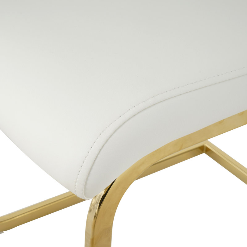 Table ronde en verre de style moderne, 5 pièces: table, 4 chaises, Blanc