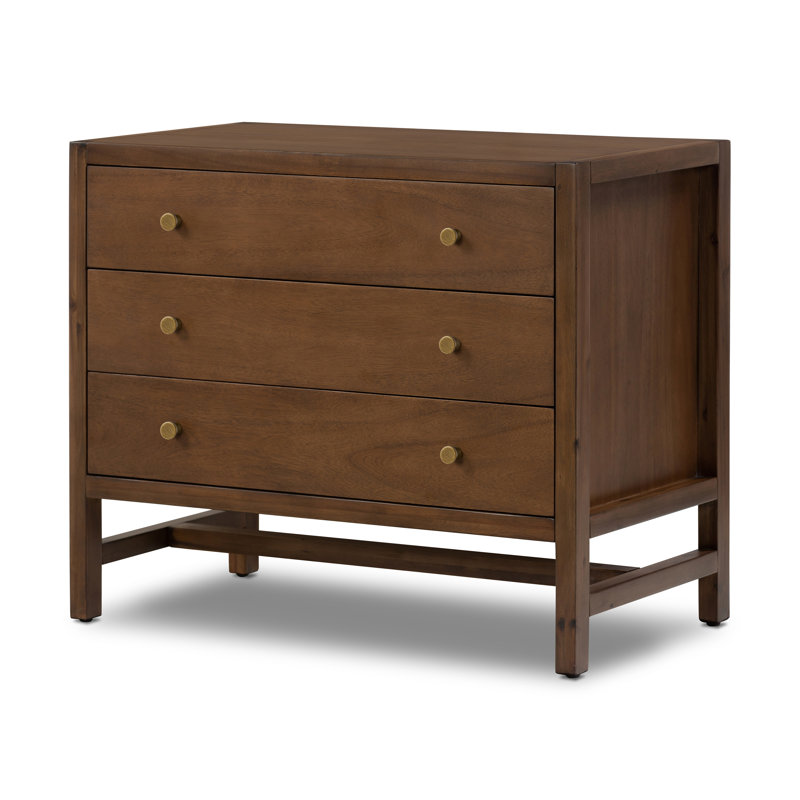 Sullivan 3 - Drawer Nightstand, Saddle Tan