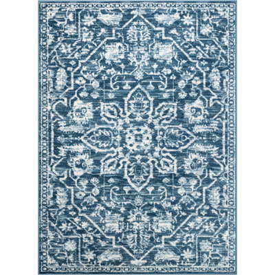 Dazzle Oriental Synthetic Area Rug