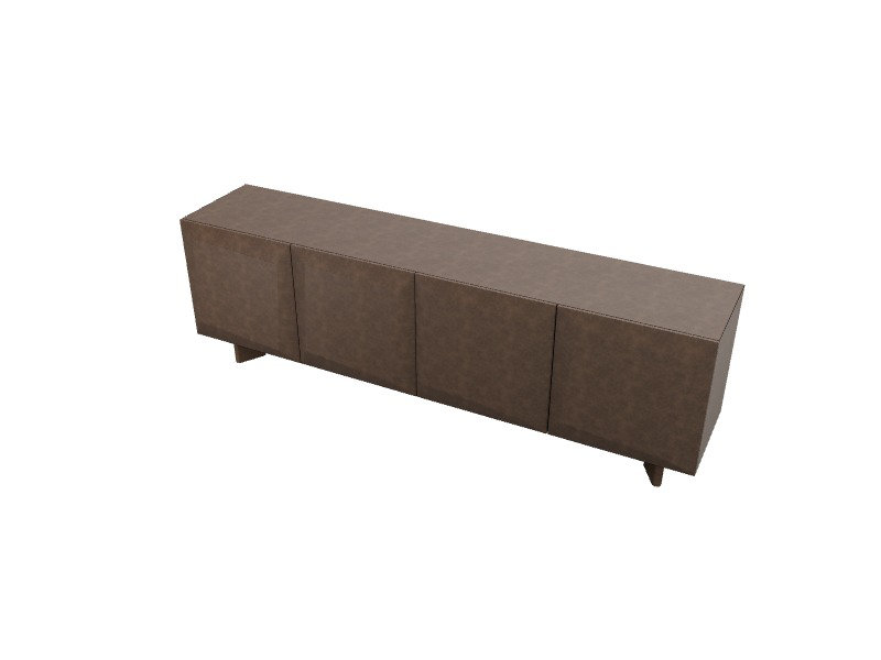 Buffets Alterego, H 31,13 po x l 95 po x P 19,75 po, Bronze mat brossé / fumée