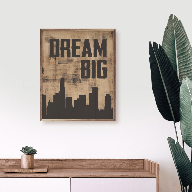 City Dream Big Brown, 40" H x 32" W