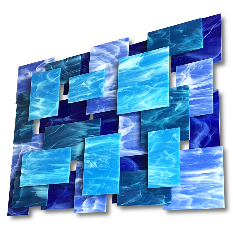 Glacial Handmade Wall Decor, Blue Purple