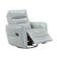 Fauteuil inclinable et oscillant en cuir Aqua-134376011
