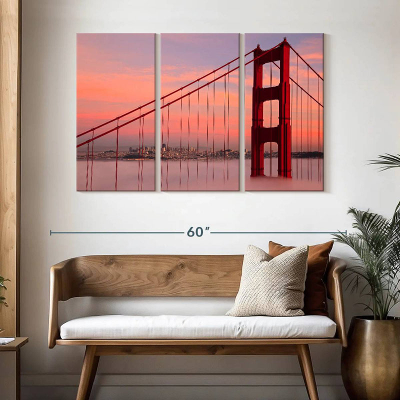Lilie Dusky Golden Gate Bridge, H 32 po x l 50 po