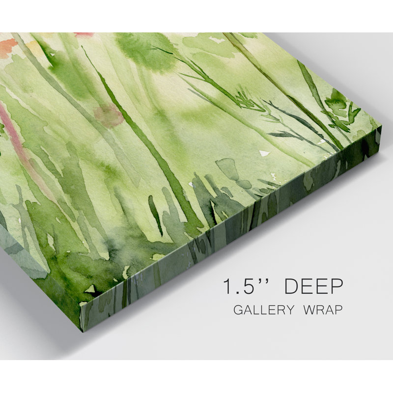 « Between the Watercolor Wildflowers I », reproduction d’art sur toile tendue, H 27 po x l 18 po x P 1 po