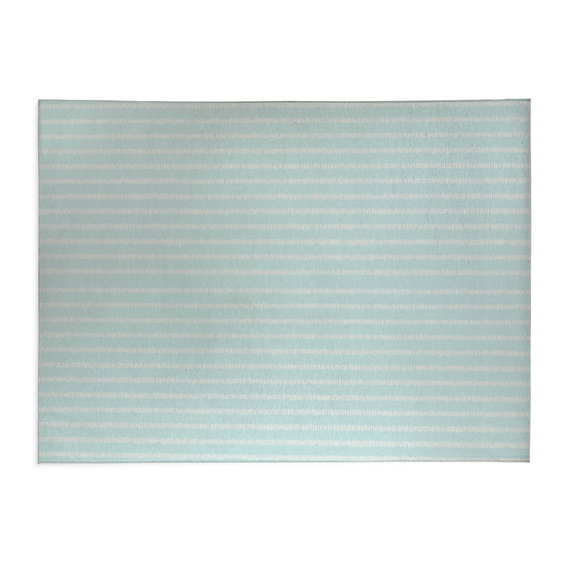 Tapis de bureau léger Scatter Row, L 3 pi x L 2 pi, Bleu clair
