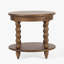 Isabel Spindle Solid Wood Round End Table