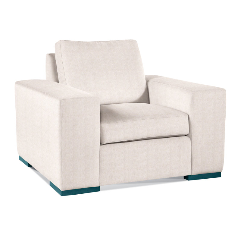 Memphis Armchair, White Sugar Performance; 0863-91, Honey
