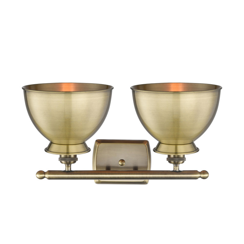Arev 2 - Light Dimmable Vanity Light, Antique Brass, Bulb Not Included, Antique Brass