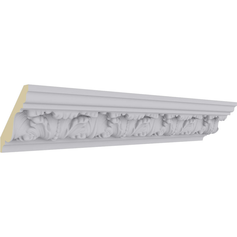 Colton Acanthus White Polyurethane Crown Moulding