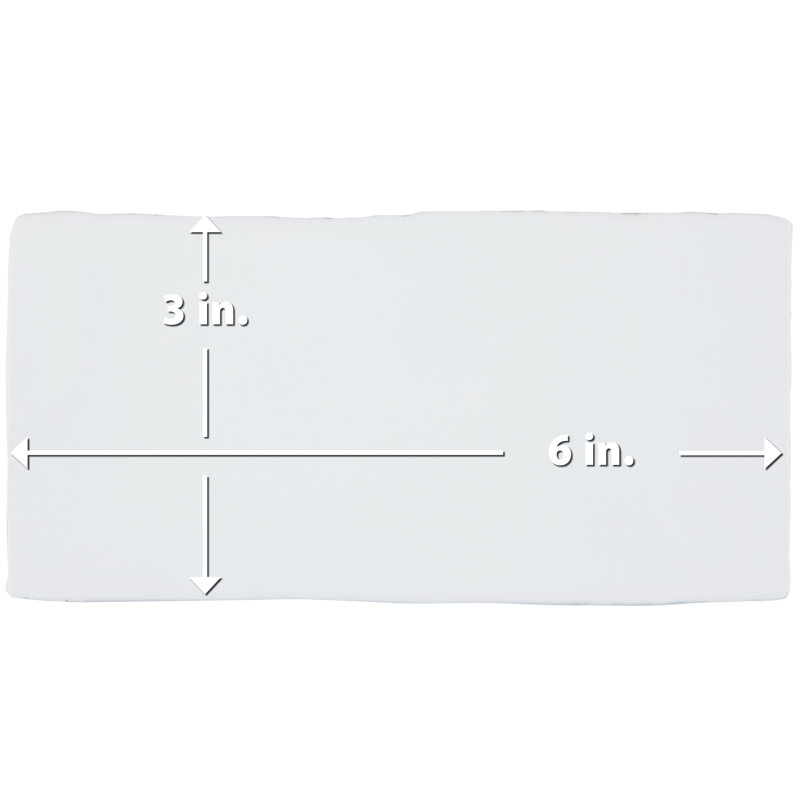 Chester 3" x 6" Ceramic Subway Tile in White