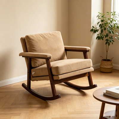 Chaise d'appoint Mid-Century moderne, chaise berçante